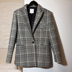 SANDRO Brooch Blazer Jacket S